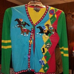BERER Cardigan -Horse Race- hard to find